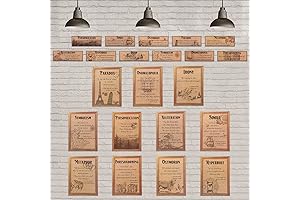 Zonon English Language Literature Posters Classroom Educational Decor Set