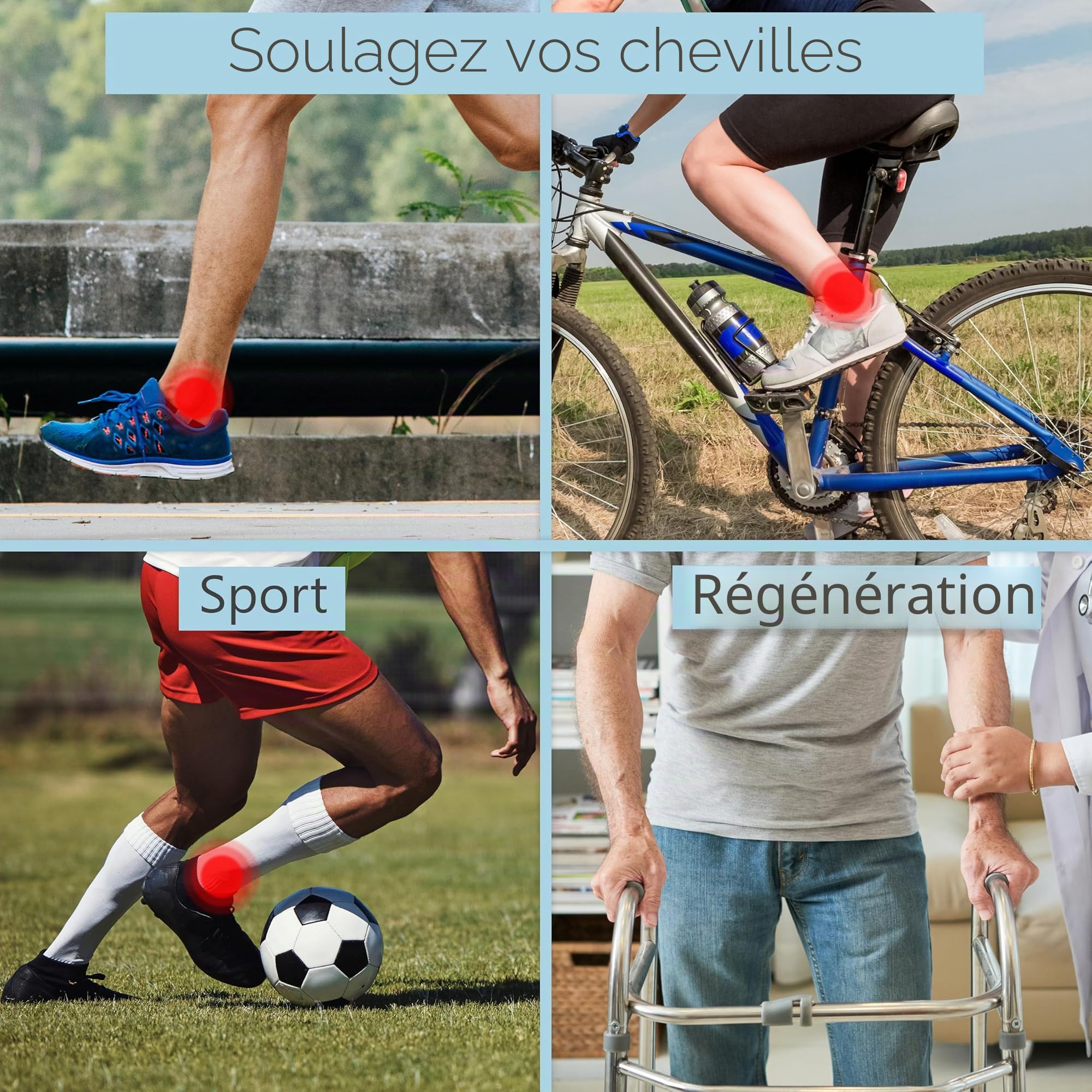ICEHOF Chaussures rafraîchissantes + bottes – Tissu doux – Chaussettes rafraîchissantes avec gel thérapie par le froid pour pieds et orteils pour chimiothérapie, rhumatisme, chaussettes de glace,