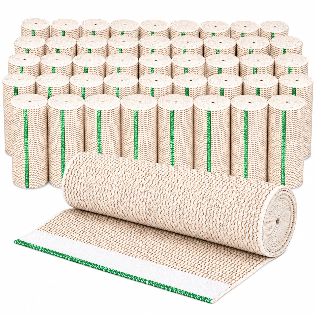 Vakly Elastic Bandage Wrap 4'' x 5 Yds, Self-Closure Compression Roll 10 Pk — Amazon image 15