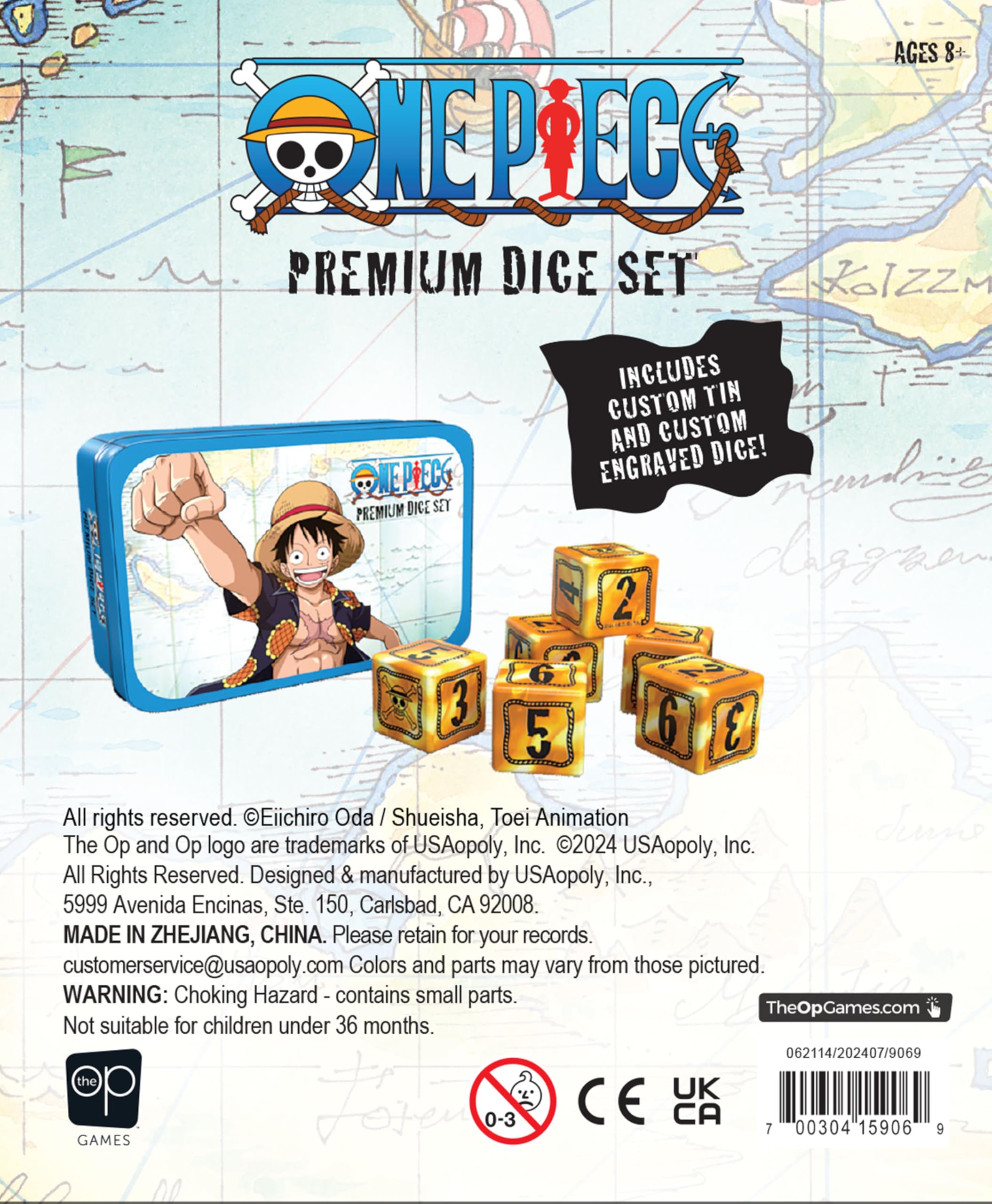 Amazon.com: One Piece Premium Dice Set, Custom Dice with