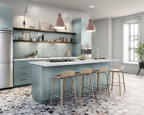 Miniatura 2 de Moen Sleek Spot Resist - Grifo de cocina de arco alto de acero inoxidable con mango en la cubierta para instalaciones de fregadero de 2 agujeros,