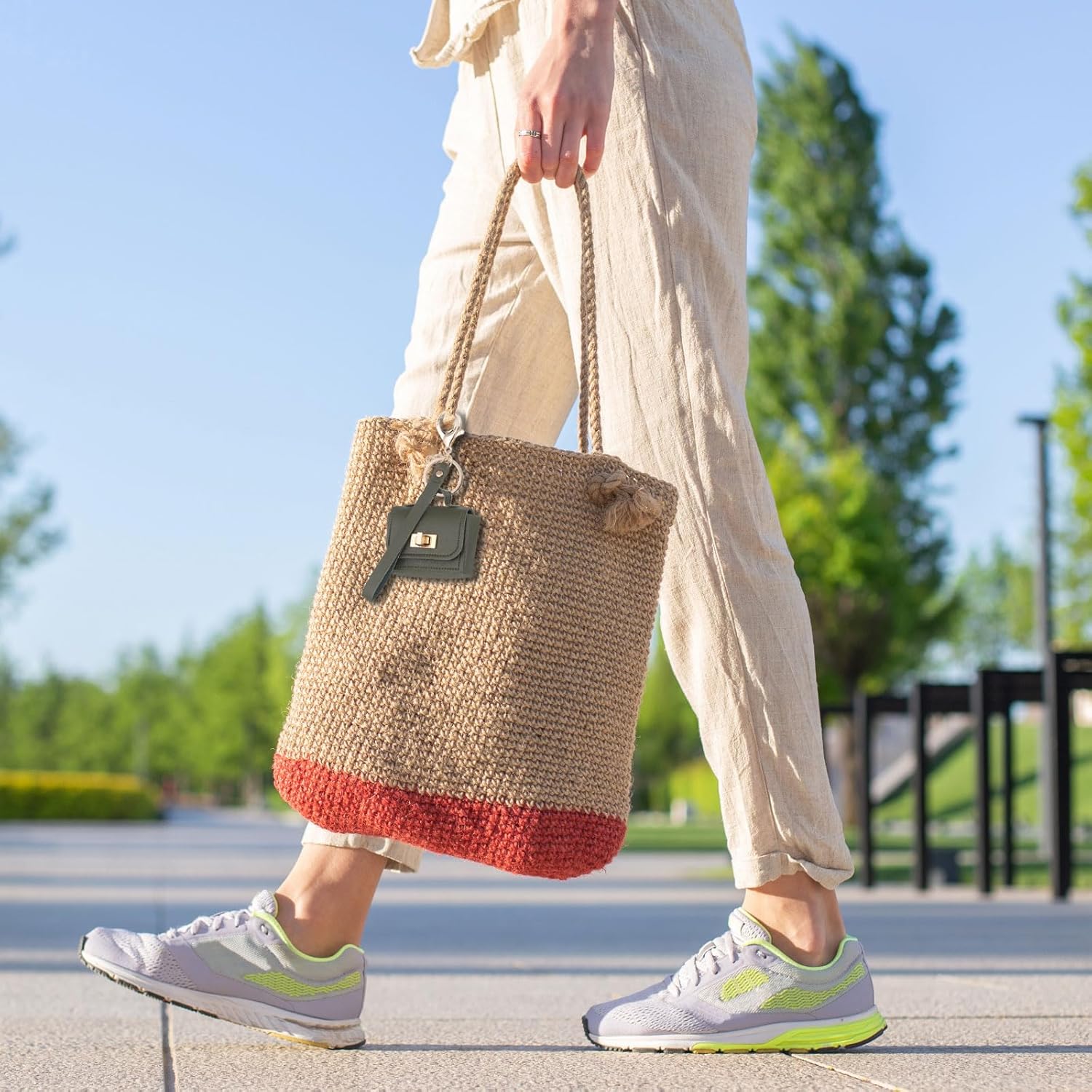 PATIKIL Mini HandBag Keychain, Cute Coin Purse Keychain PU Leather Backpack Purse Key Chain Little Earbud Bag Keychains for Women Mini Card Data Cable Organizer, Purple - Image 7