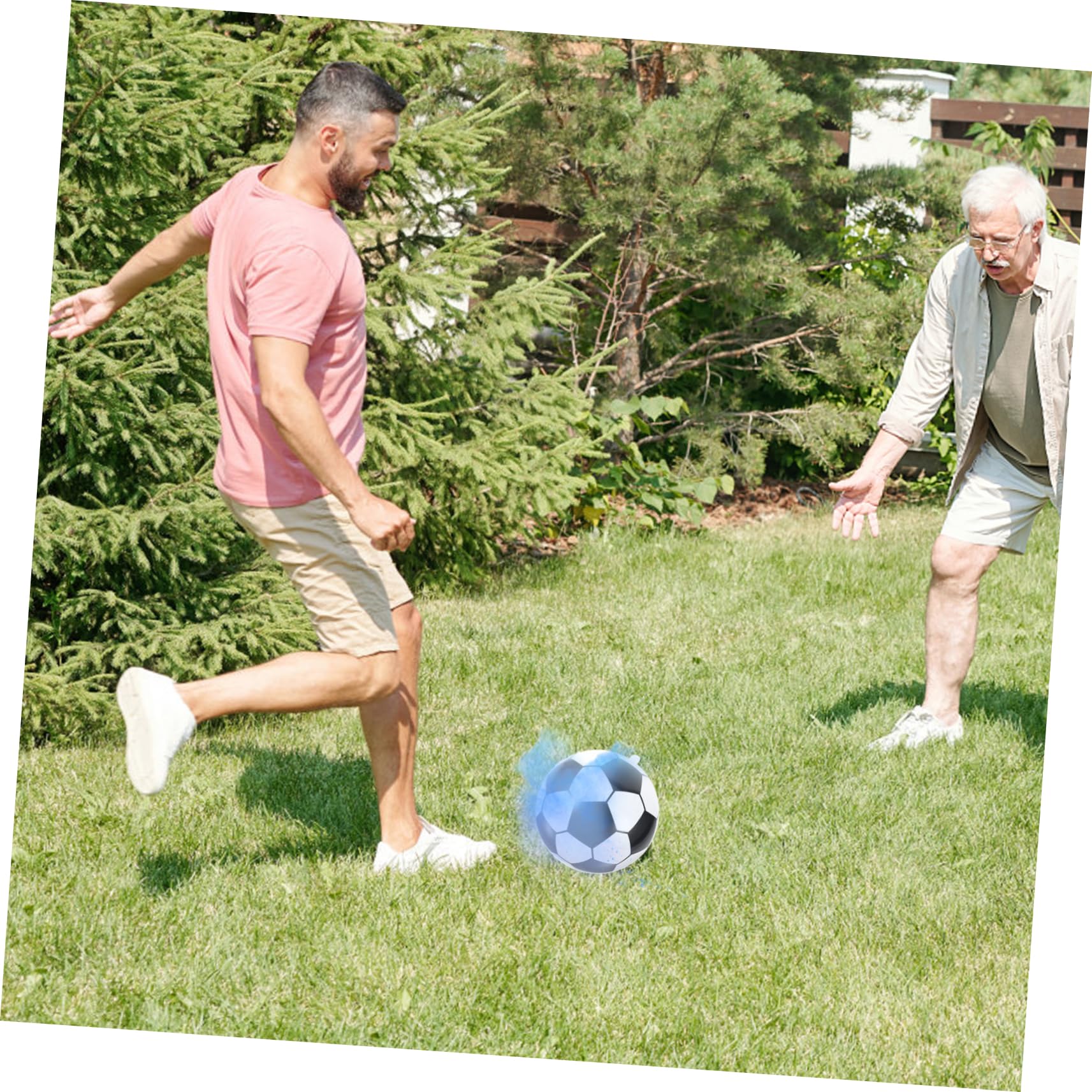 SOLUSTRE Gender Reveal Fußball Set Farbenfrohes Partyzubehör für Jungen Geschlechtsverkündung Dekorative Pulverwolke für Fußballfans Fußball Partydekoration