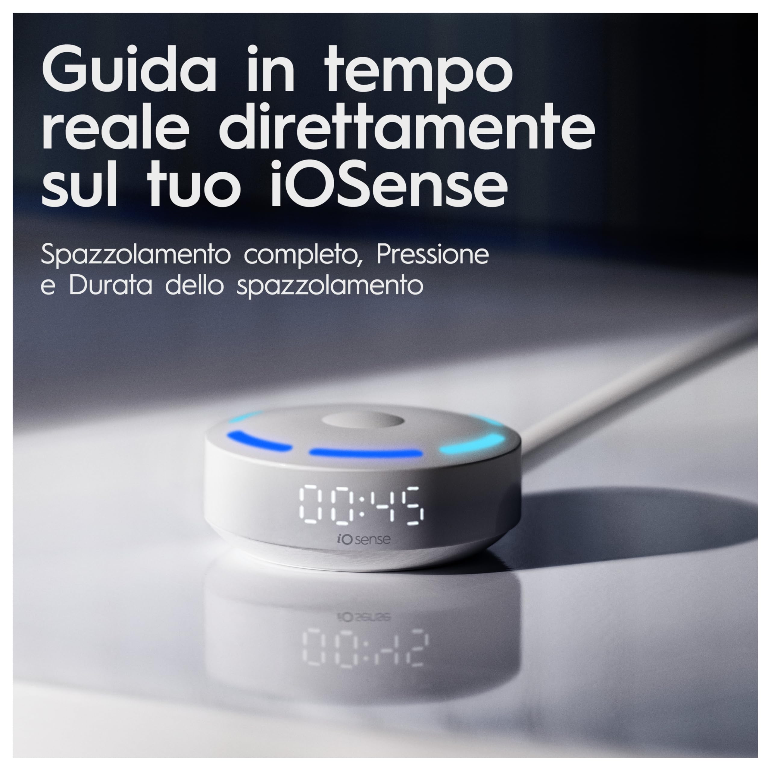 Oral-B Spazzolino Elettrico Ricaricabile iO 10 Bianco, 1 Spazzolino Elettrico, 1 Testine di Ricambio, Custodia Da Viaggio Ricaricabile, iO 10, Pulizia Denti, Sensore di Pressione, Gengive Protette