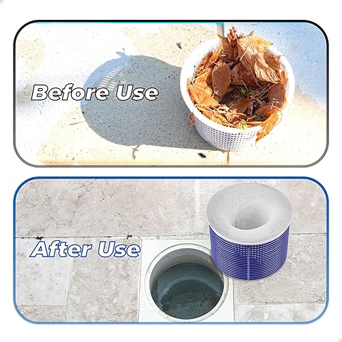 Miniatura 7 de ANTOBLE Paquete de 20 calcetines de skimmer para piscina, bolsa de microfiltro compatibles con Pool Blaster Water Tech Catfish Max CG Aqua Escoba