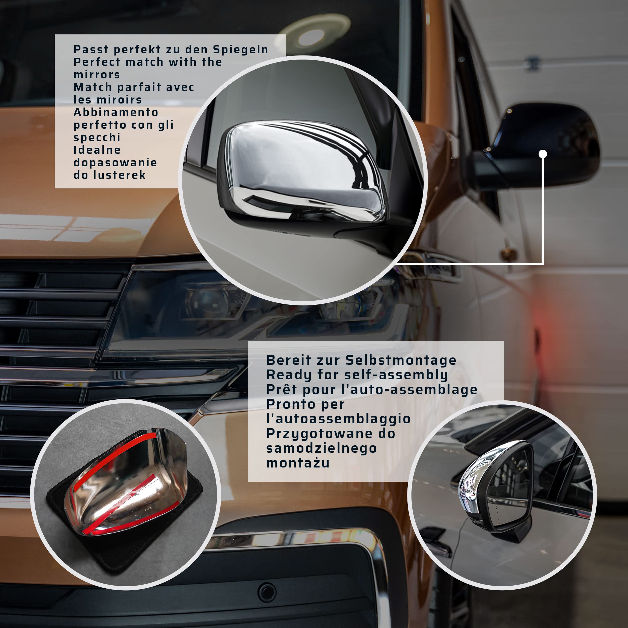 CHROMEMASTER | Nakładki na Lusterka Zewnętrzne | Kompatybilne z Lexus LX571 J200 2008-2015 | Stal nierdzewna; Osłony Lusterek to Niepowtarzalny Wygląd Auta i Ochrona Przed Uszkodzeniem
