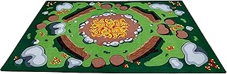 KIDCARPET.COM Campfire Play Rug, 7'6" x 12' Rectangle
