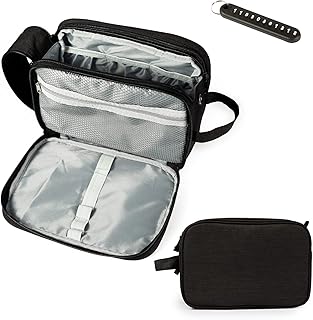 Toiletry Bag for Men, Travel toiletries bags, Toiletry Travel Bag Dopp Kit Travel Accessories Water-resistant Toiletries Organizer Bag Case (Black)
