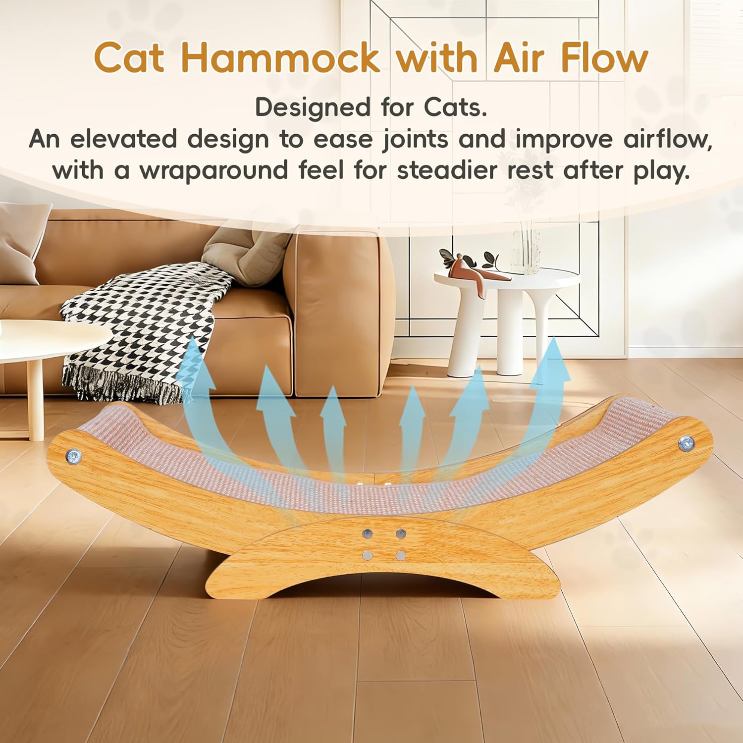 Cat Scratcher Bed for Indoor Cats,Cat Calming Diffuser Kit (1 Diffuser + 3 Refills, 48ml Each)