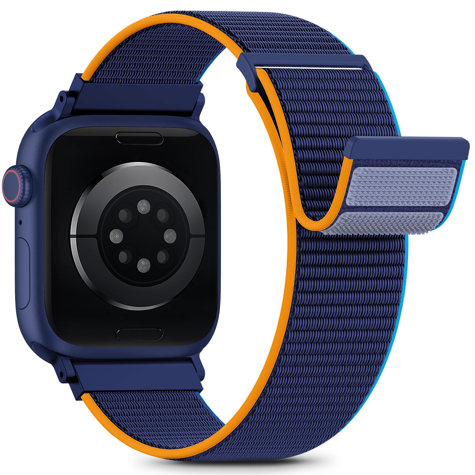 Nylon Loop Sport Band Compatible with Apple Watch Bands 38mm 40mm 41mm 42mm for Women Men, iWatch Wrist Straps for Se, Series 12 11 10 9 8 7, Breathable, Soft Band Ideal for Outdoor