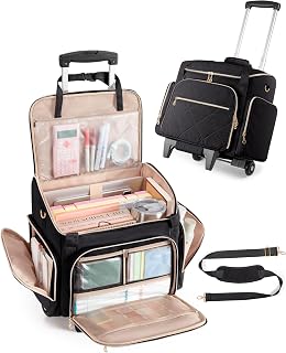 Marscamd Rolling Teacher Bag with 15.6" Laptop Compartment for Work