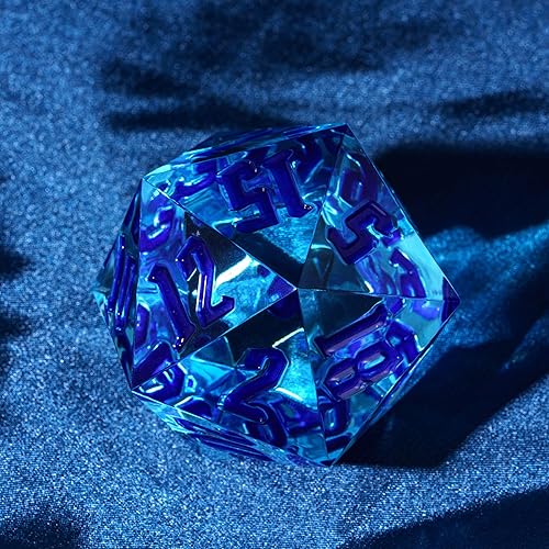 Miniatura 88 de 55mm 20 Sided DND Dice, Giant D20 D&D Polyhedral Dice Large D20 with Die Gift Box for Dungeons and Dragons, RPG Table