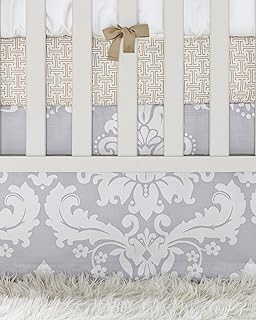 Serena and Lily Dove Damask Crib Skirt