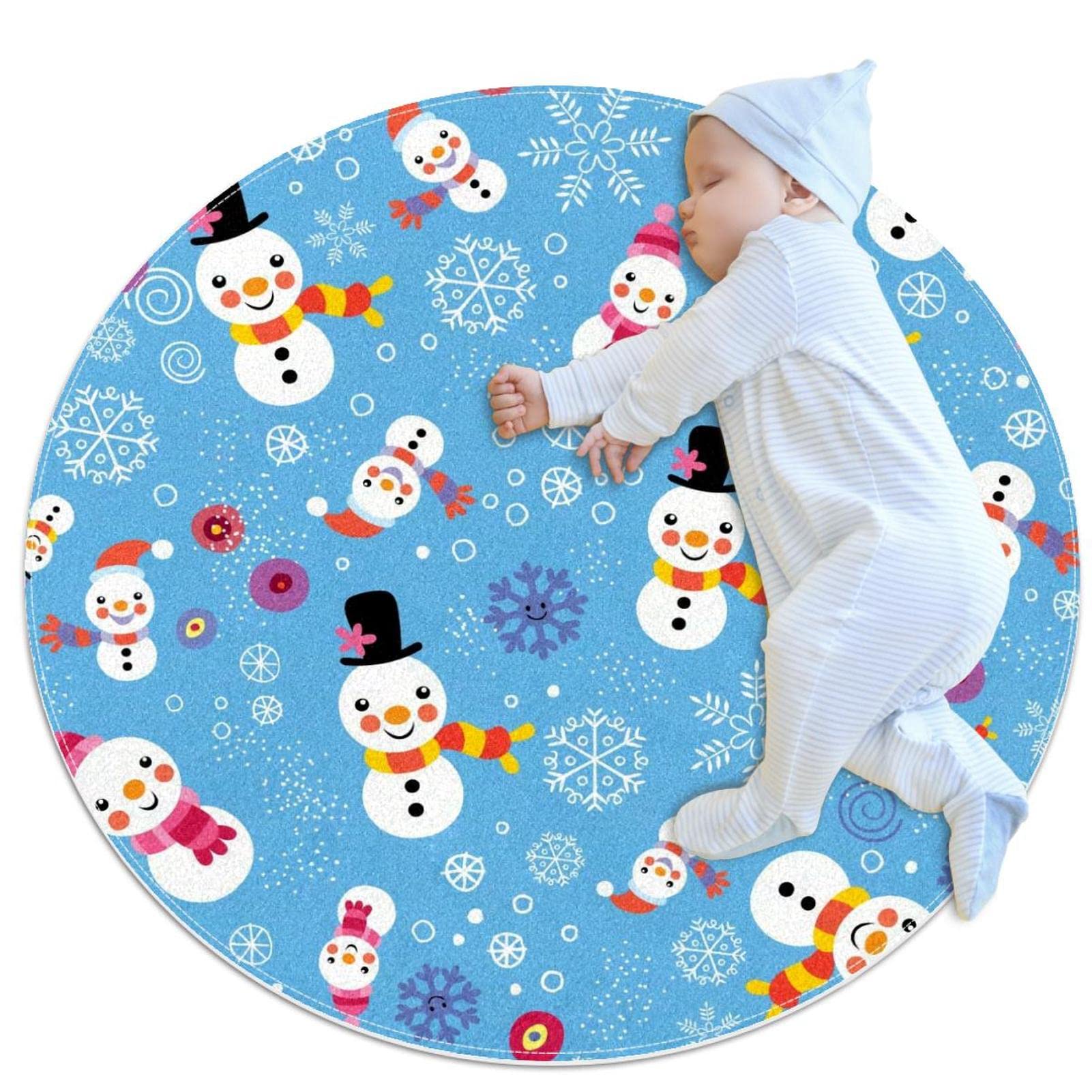 Tapis de Jeu pour Enfants pour Isoler du Sol Froid Tapis de Noël JDEZ