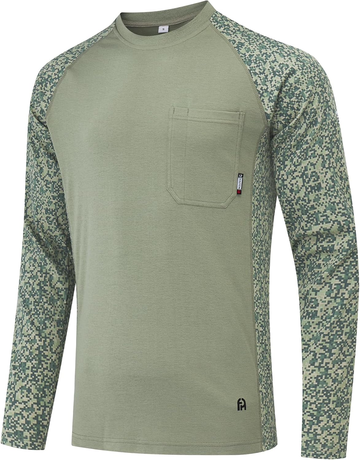 FR Shirts for Men 5.5oz Lightweight Bird's Eye Mesh Back Panel for Ventilation Long Sleeve CAT2 Fire Resistant Shirts