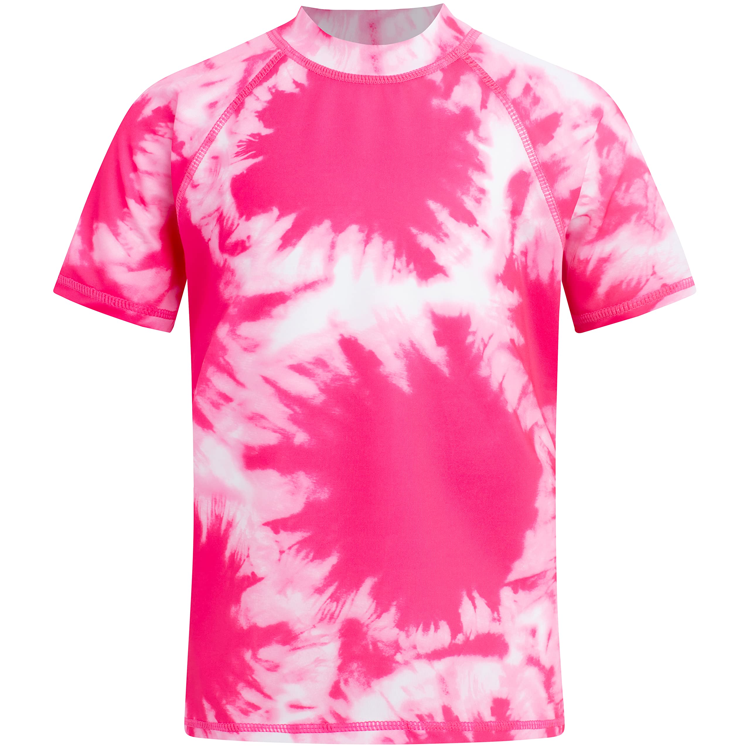 Kanu Surf Girls' Jade Rash Guard UPF 50+ Sun Protection Short Sleeve Swim Shirt