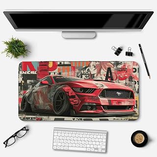 BS Desk Mat, Extended Gaming Mouse Pad, 58.4 x 29.2 cm, Dark Theme (Print 4) Price In India