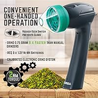 Vista 4 de Mamba Lite 0,75 g Verde Todo Plástico USB Molinillo Eléctrico de Hierbas. Pequeña Máquina Herbal Portátil y Molinillo de Especias para la Cocina