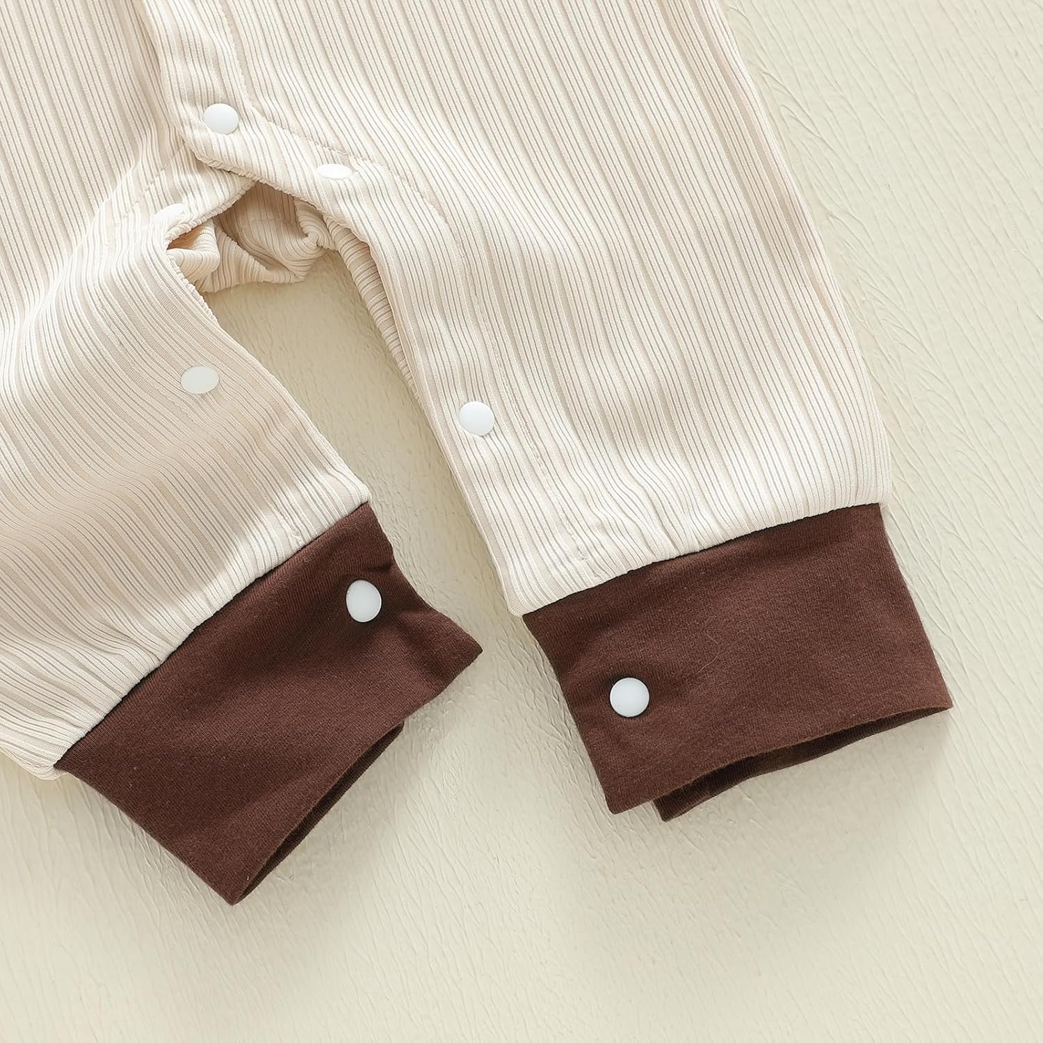 fhutpw Baby Boy Clothes Button Down One-Piece Romper Infant Gentleman Jumpsuit Fall Winter Outfits 3 6 12 Months Bodysuit - Image 6