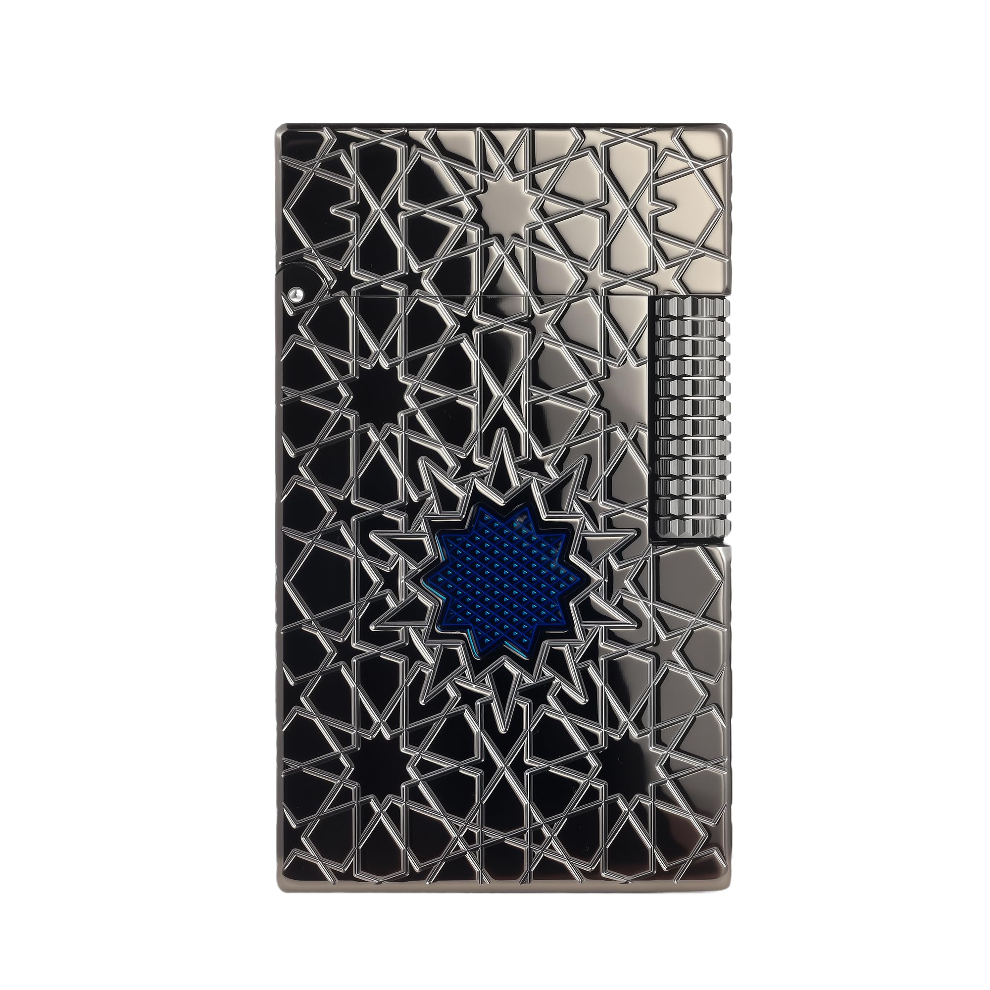 Luxury Retro Crisp Sound Vintage Brass Kerosene Lighter Soft-Flame Refillable Side-Slide Flip Pocket Black Fluid Lighters Inlay Classic