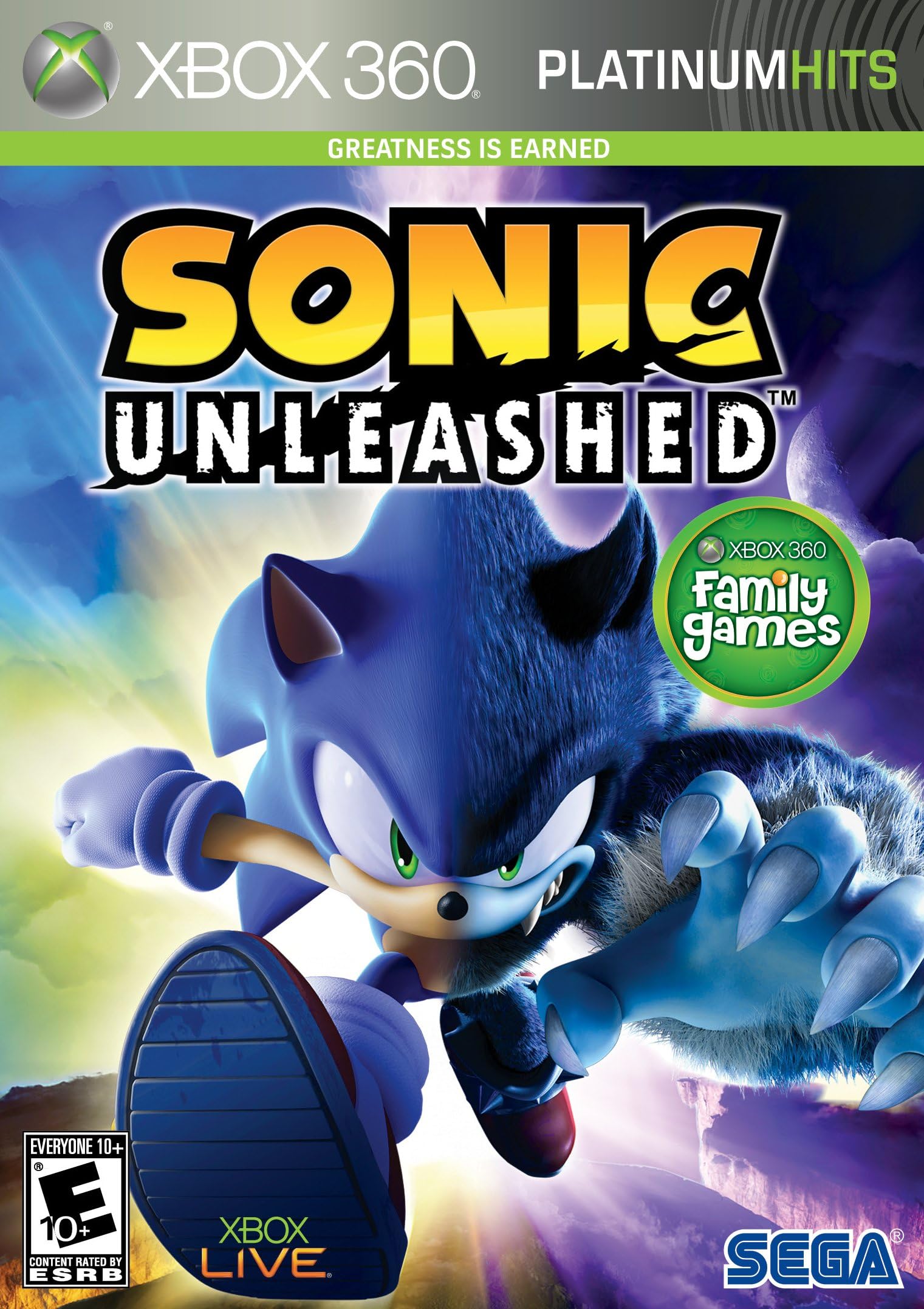 SEGA Sonic Unleashed (Platinum Hits) - Xbox 360