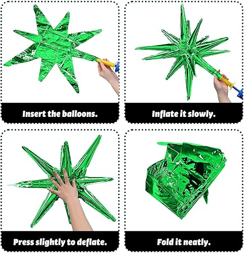 Miniatura 7 de Kit de arco de globos verde y negro