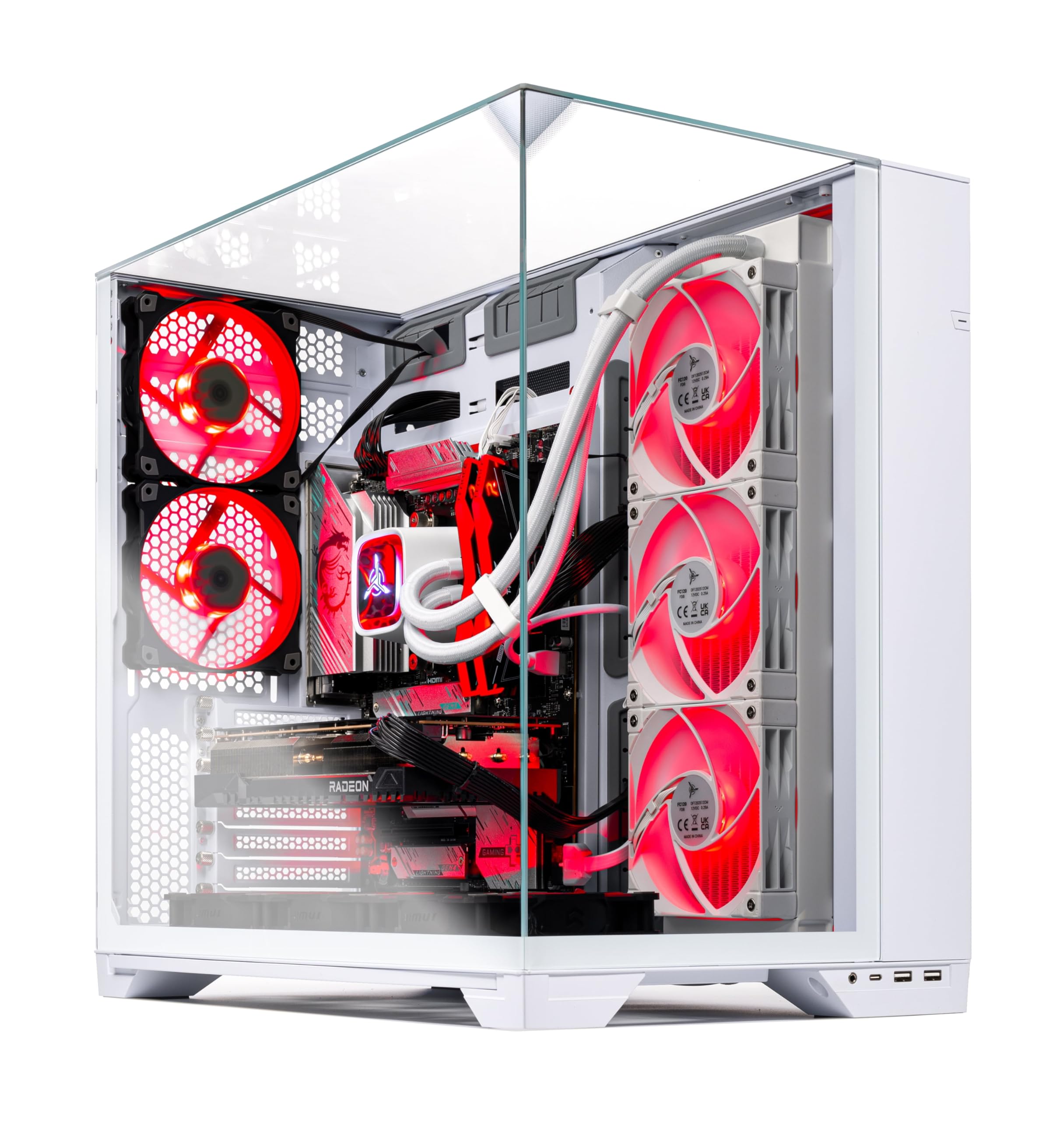 Amazon.com: Skytech O11 Vision Gaming PC Desktop, Ryzen 7 9800X3D