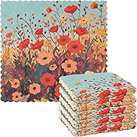 Vista 155 de Juego de 6 paños de cocina reutilizables súper absorbentes para lavar platos, autos y hogar, lavables a máquina