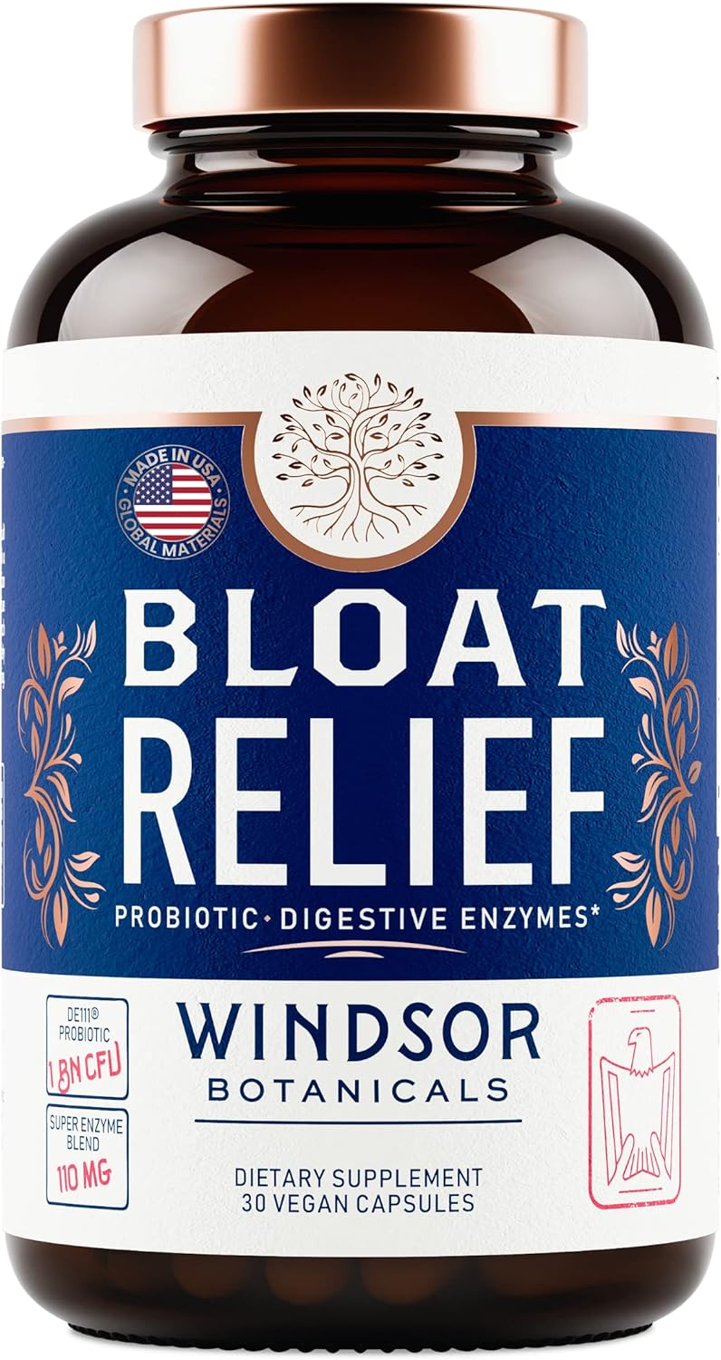 Bloat Relief Probiotic and Digestive Enzymes - Anti Bloating Turmeric, Fennel, Bromelain IBS Supplement - Detox Debloat Capsules Gas - Bloating Relief for Women and Men - 30 Gut Health Pills - Image 8