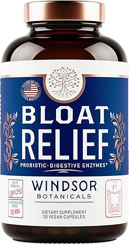 Miniatura 8 de Alivio de la hinchazón probiótico y enzimas digestivas  Cúrcuma, hinojo, bromelina IBS suplemento  Cápsulas deshinchables de gas desintoxicante