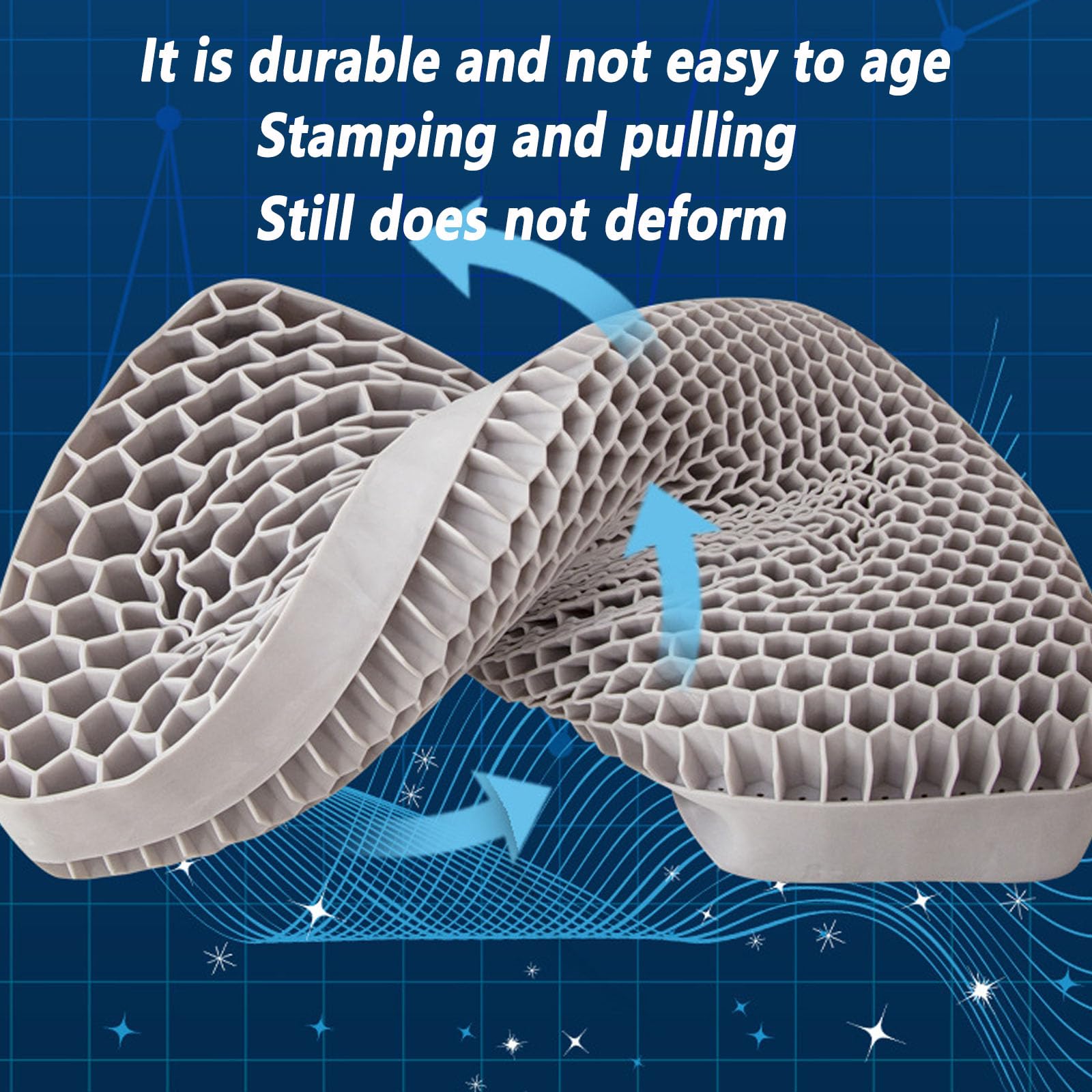Almohada cervical para el cuello, soporte ergonómico para aliviar el dolor, capa de aire transpirable TPE, diseño hipoalergénico
