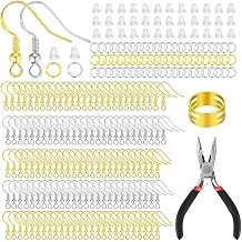 602 Piece Earring Hook Set - 925 Earrings Silver Making Set Silver Gold