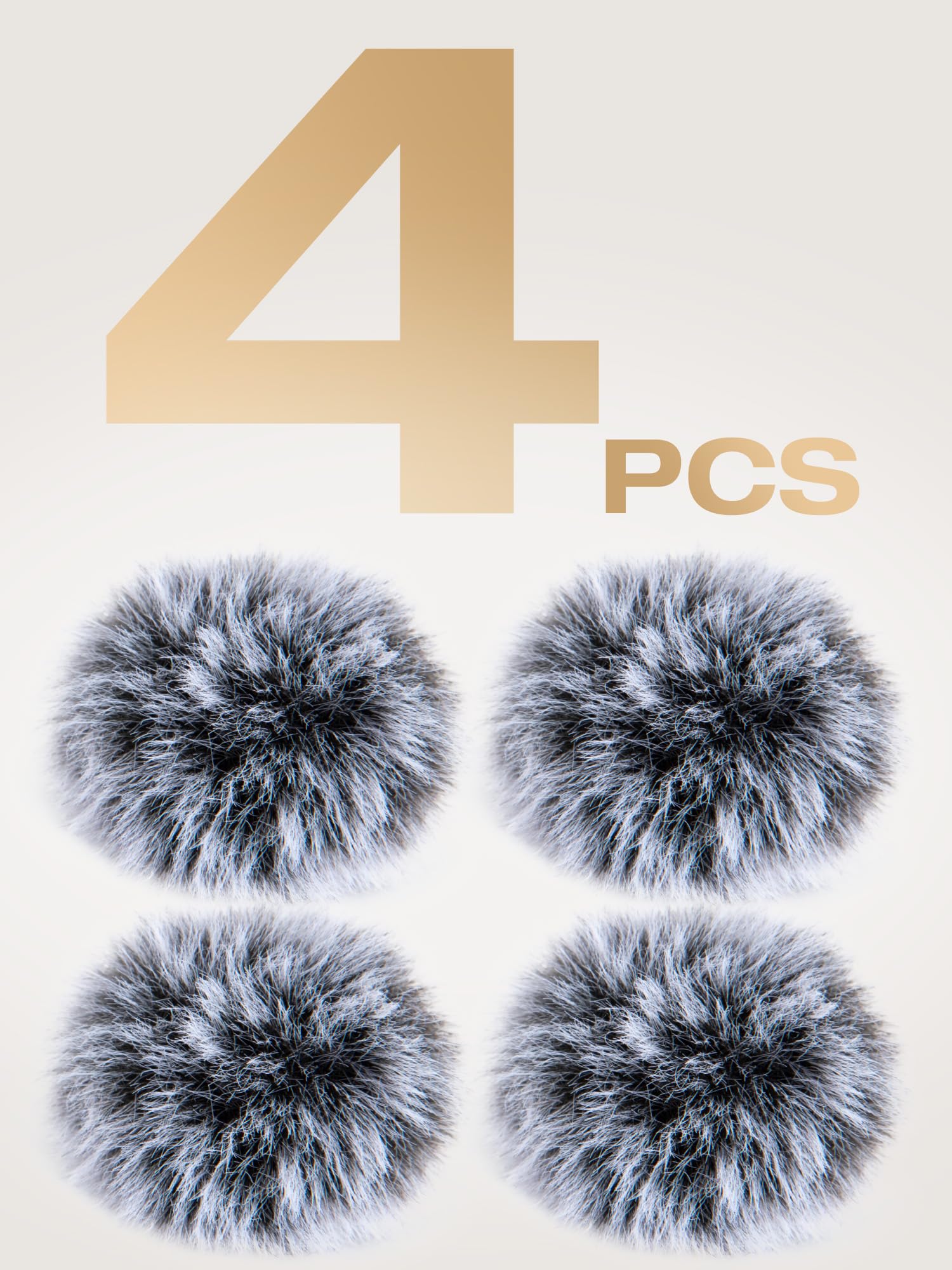 SUNMON 4pcs Wind Muff for DJI MINI Mic Grey Microphone Cover Windscreen for mini Wireless Outdoor Noise Reduction Mic Covers pop filter for DJI mini mic - Image 2