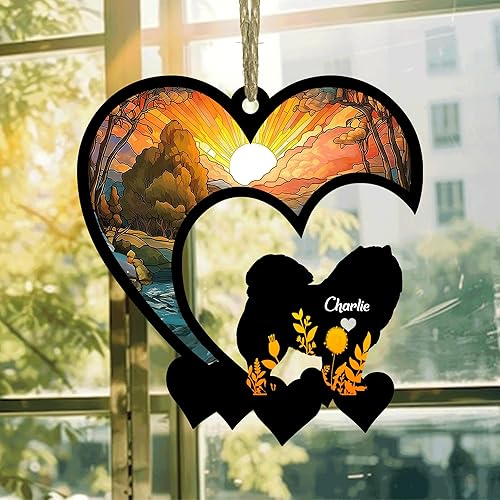 Miniatura 4 de Encantador atrapasoles POD Chow Chow, conmemorativo personalizado de Chow Chow Chow con nombre, atrapasoles de pérdida de Chow Chow, regalo de