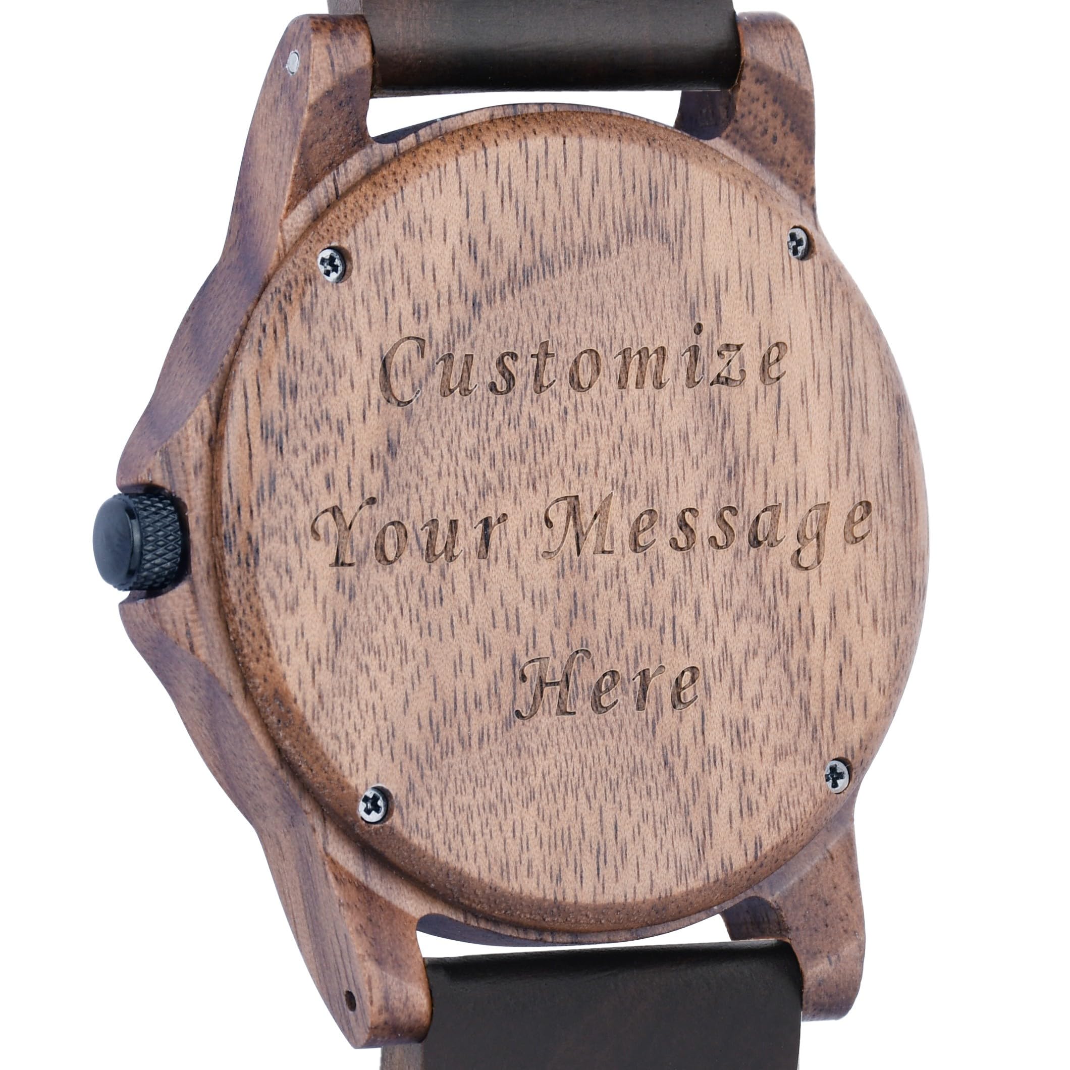 Orologio in legno personalizzato per uomo Orologio cronografo in legno Orologio anniversario per marito Festa del papà Compleanno per papà