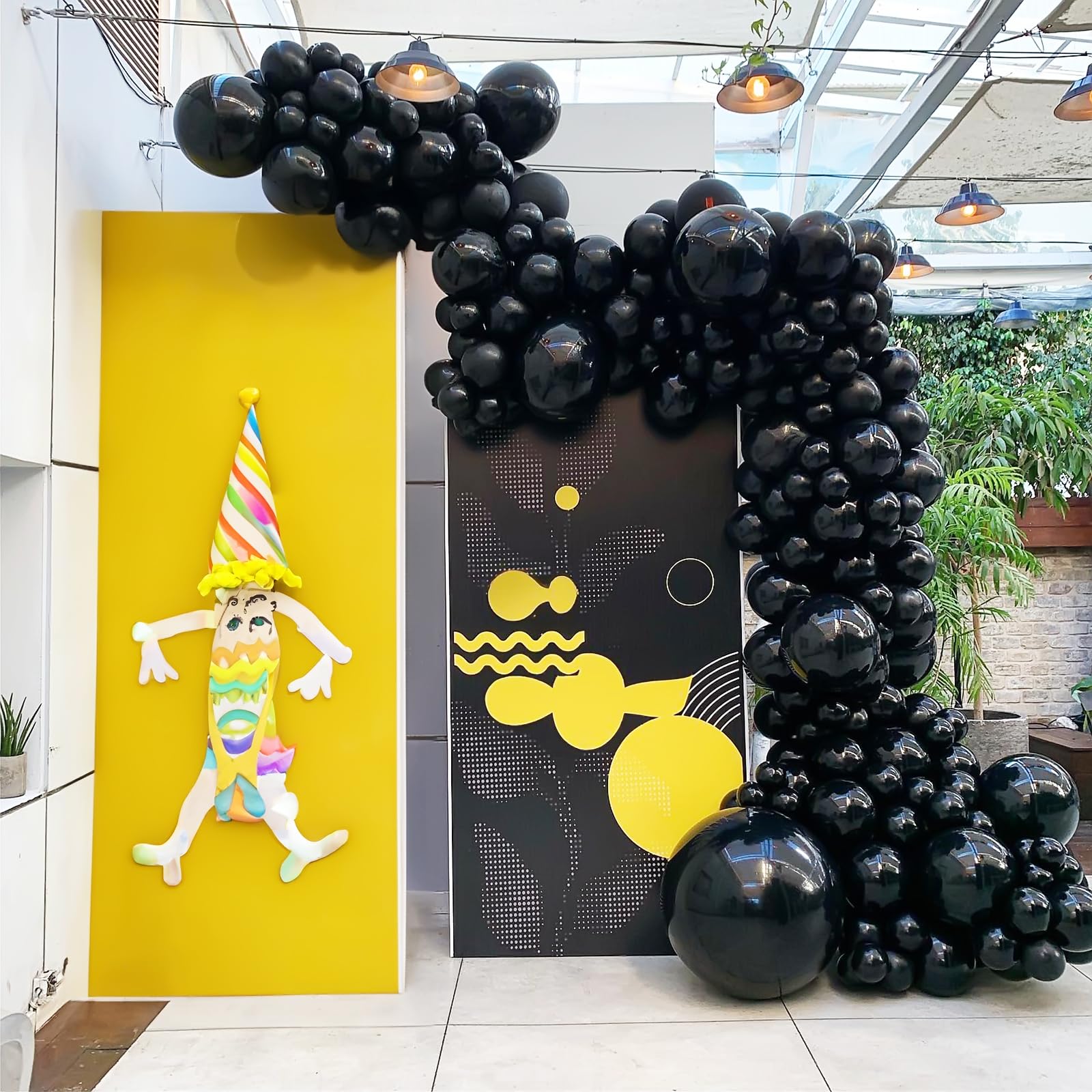 50 Pezzi Palloncini Neri in lattice Nero Opaco 5 Pollici per Ragazze Donne Ragazzi Festa Compleanno Matrimonio Halloween Nuziale Carnevale Battesimo Pensione Laurea Capodanno Anniversario Decorazioni
