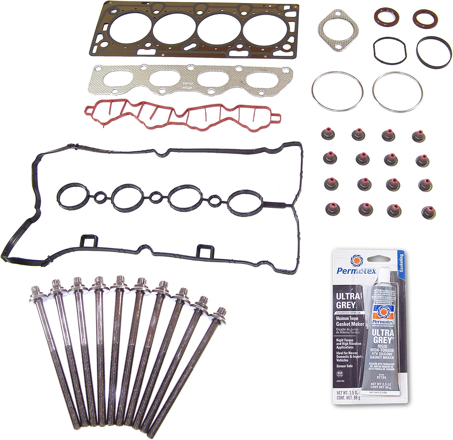 CPWK296 Head Gasket Set Bolt Kit Fits: 09-11 Chevrolet Aveo Pontiac G3 1.6L DOHC 16V LXV