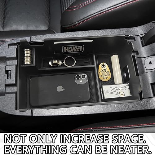 Miniatura 7 de Bandeja organizadora de consola central compatible con Chevy Equinox 2018 2019 2020 2021 2023 2024, accesorios para reposabrazos, caja de