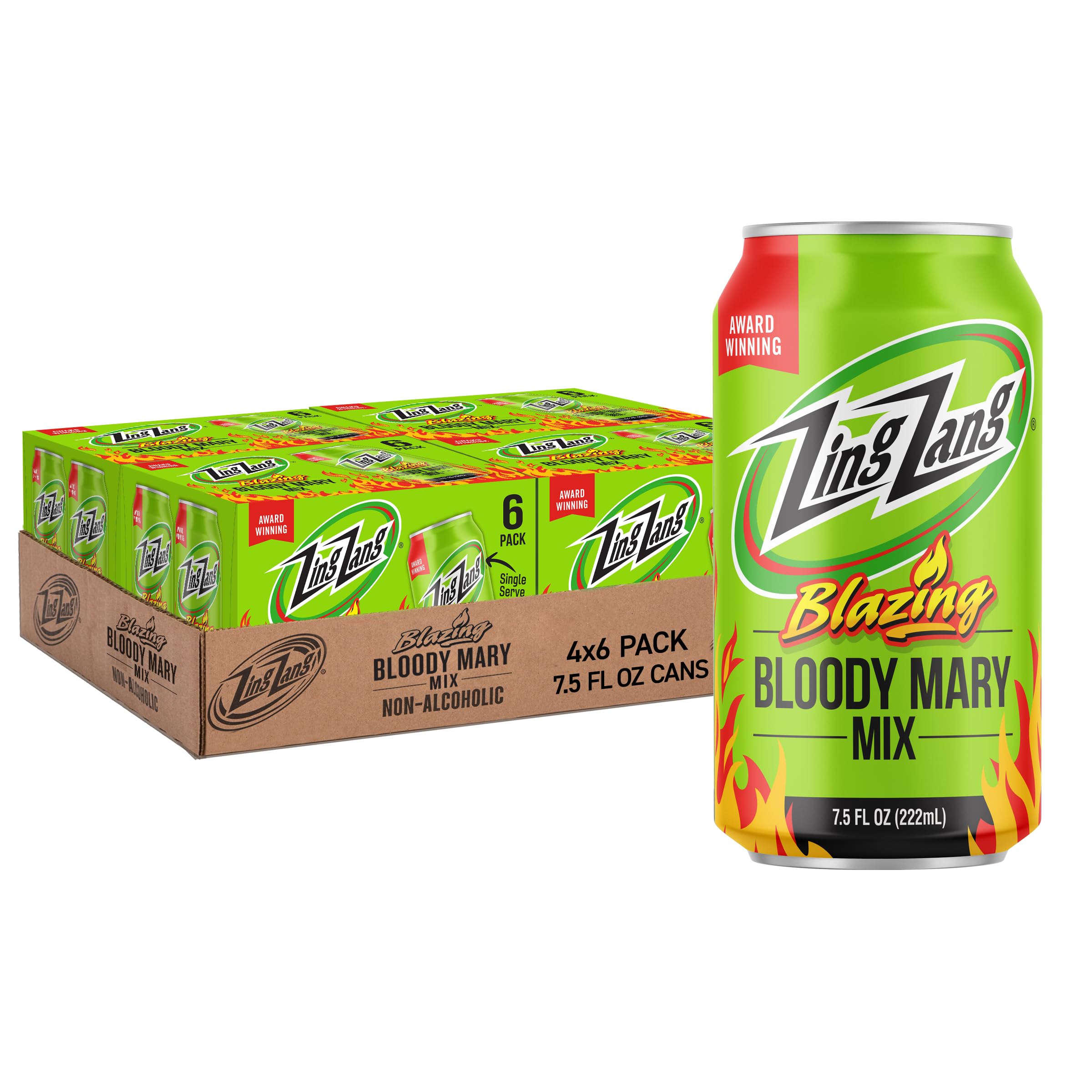 Amazon.com: Zing Zang Blazing Bloody Mary Mix, Non-Alcoholic