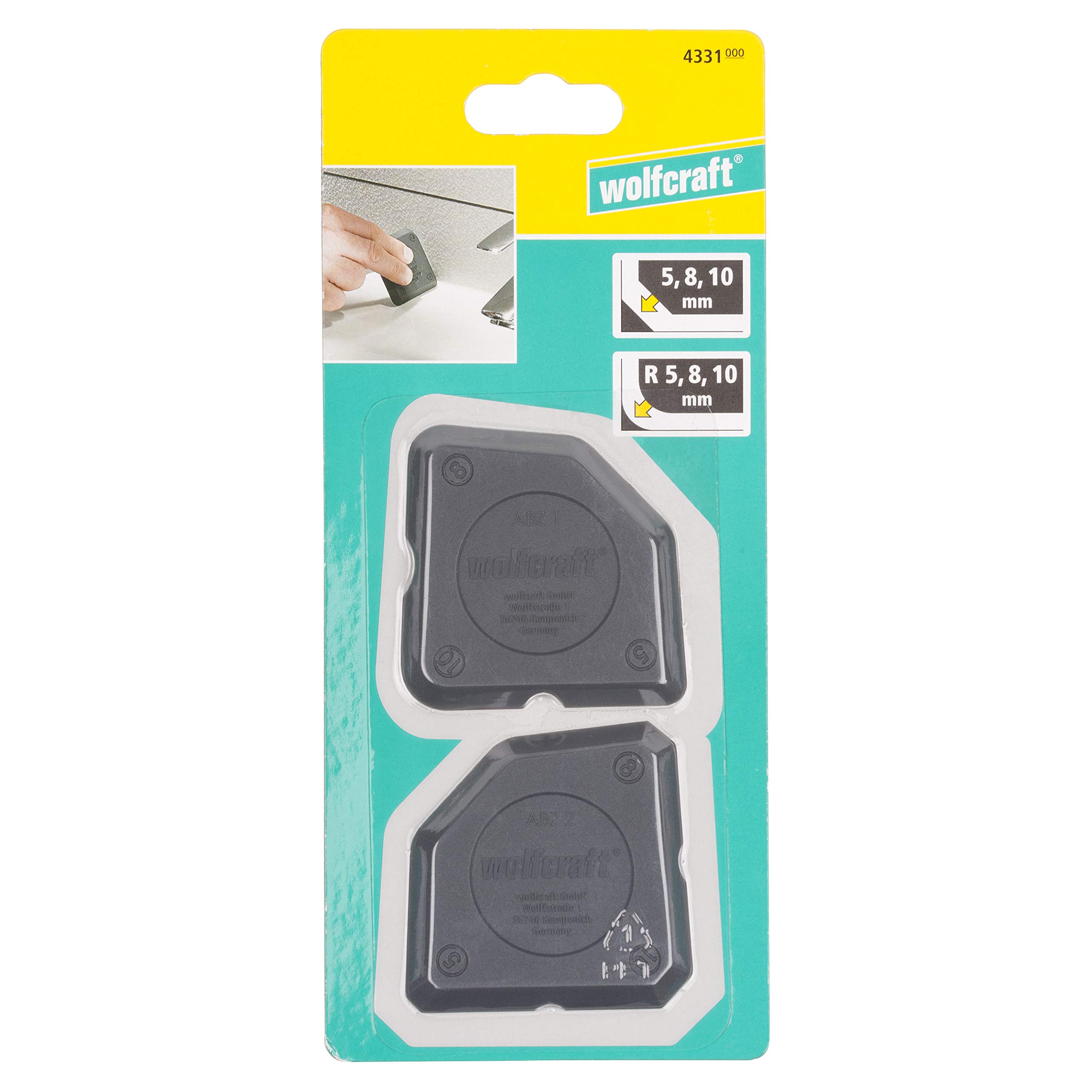 wolfcraft Set di lisciafughe in 2 pezzi I 4331000 I Per la rifinitura delle fughe