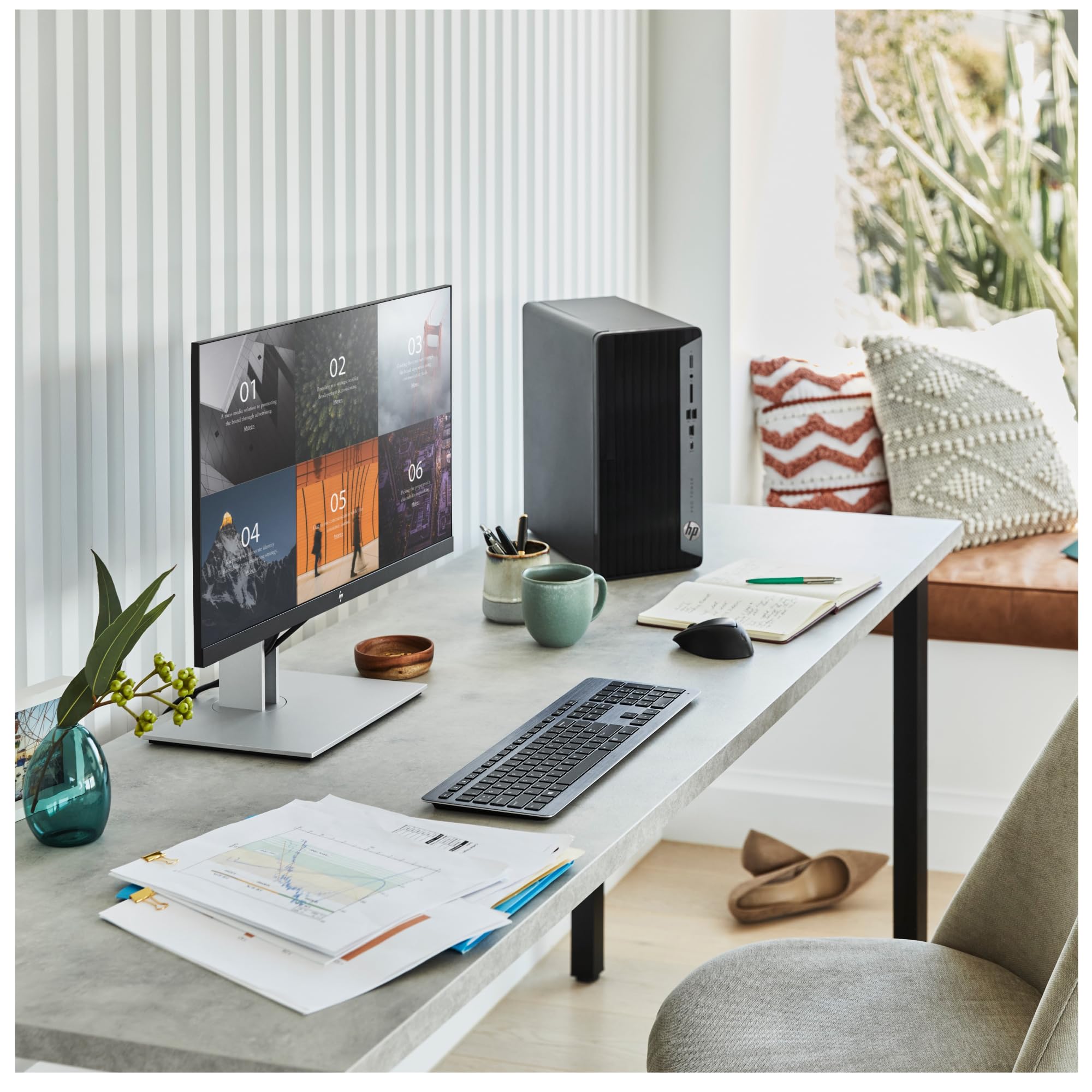 HP Pro 400 G9 - Tower - Core i5 13500 / 2.5 GHz - RAM 16 GB - SSD 512 GB - NVMe - Grafica UHD 770 - 1GbE - Win 11 Pro - Monitor: nessuno - Tastiera: tedesca - Offerta speciale - Smart Buy - con HP Wo — view 7
