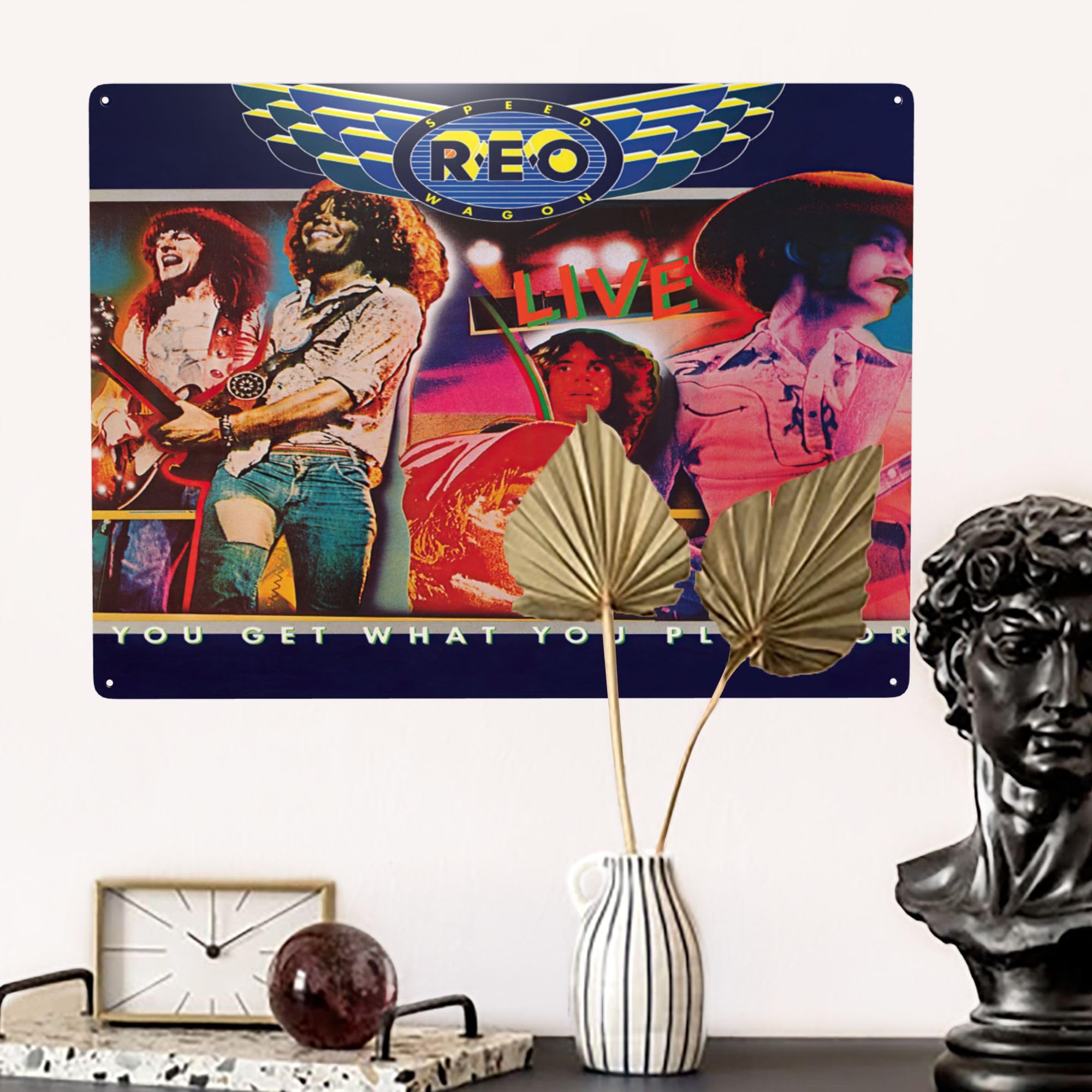 Amazon.com: DRFTGV REO Rock Band Speedwagon Metal Tin Decoration