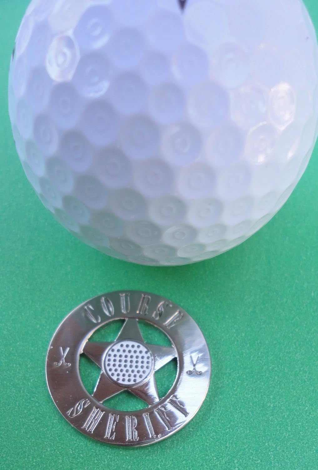 review Course Sheriff Golf Ball Marker and Magnetic Hat Clip