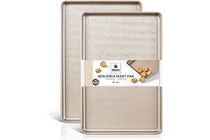 HONGBAKE 2 Pack Jelly Roll Pan 15x10