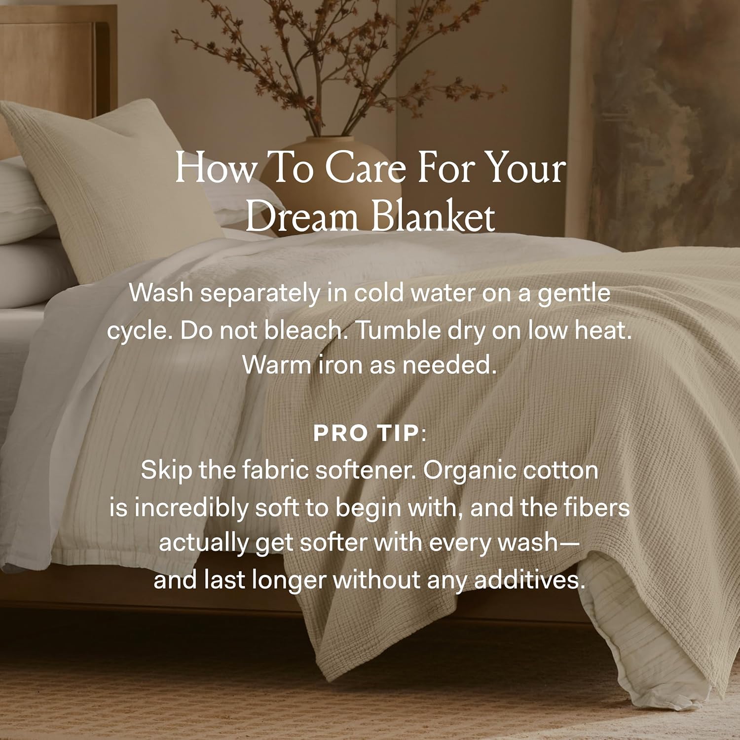 BOLL & BRANCH Dream Bed Blanket - King/Cal King, Sageleaf - Luxury 100% Organic Cotton - Soft, Lightweight and Breathable - Cloud-Like Touch - Image 6