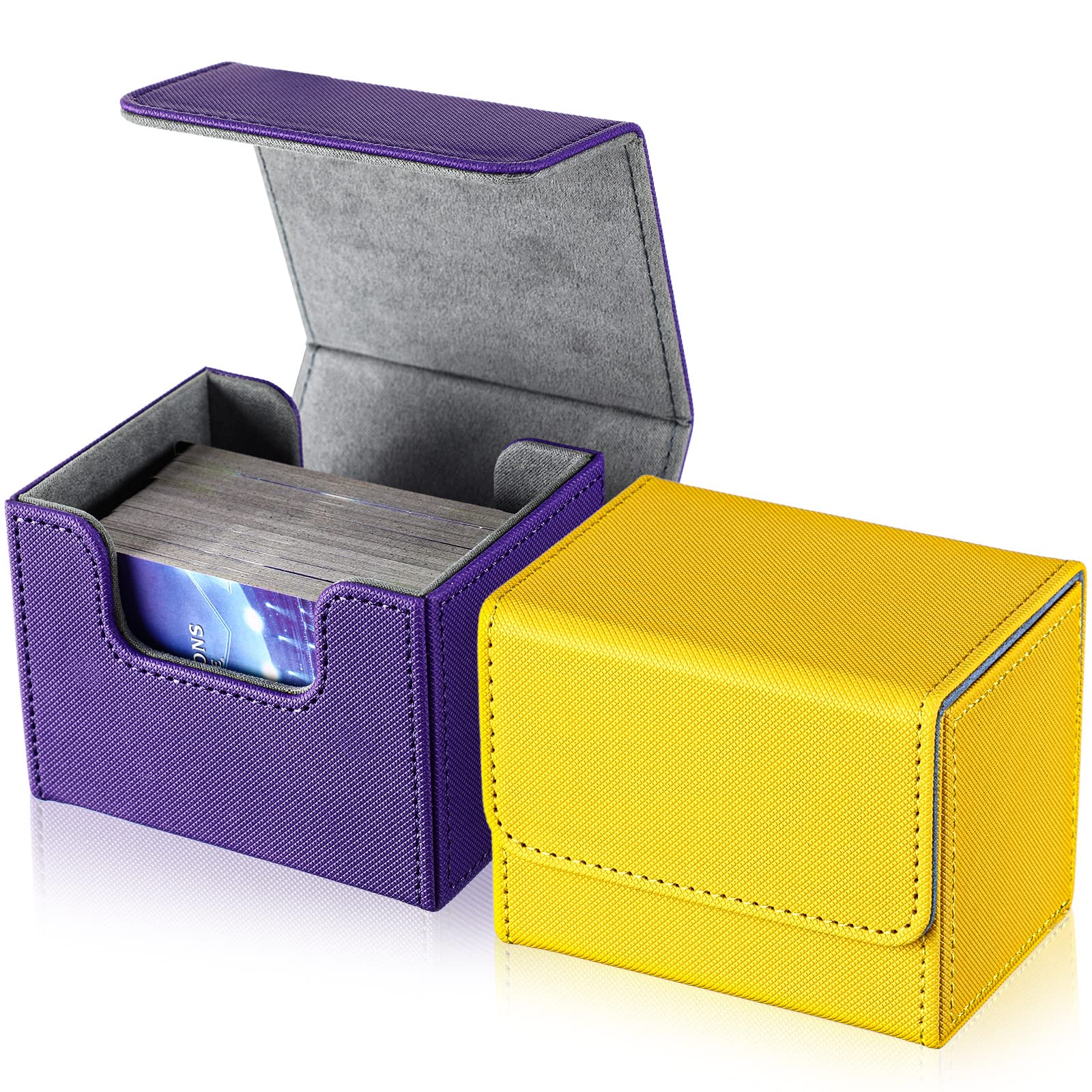 Boîte de cartes en cuir pour protéger et ranger 100 cartes de collection TCG