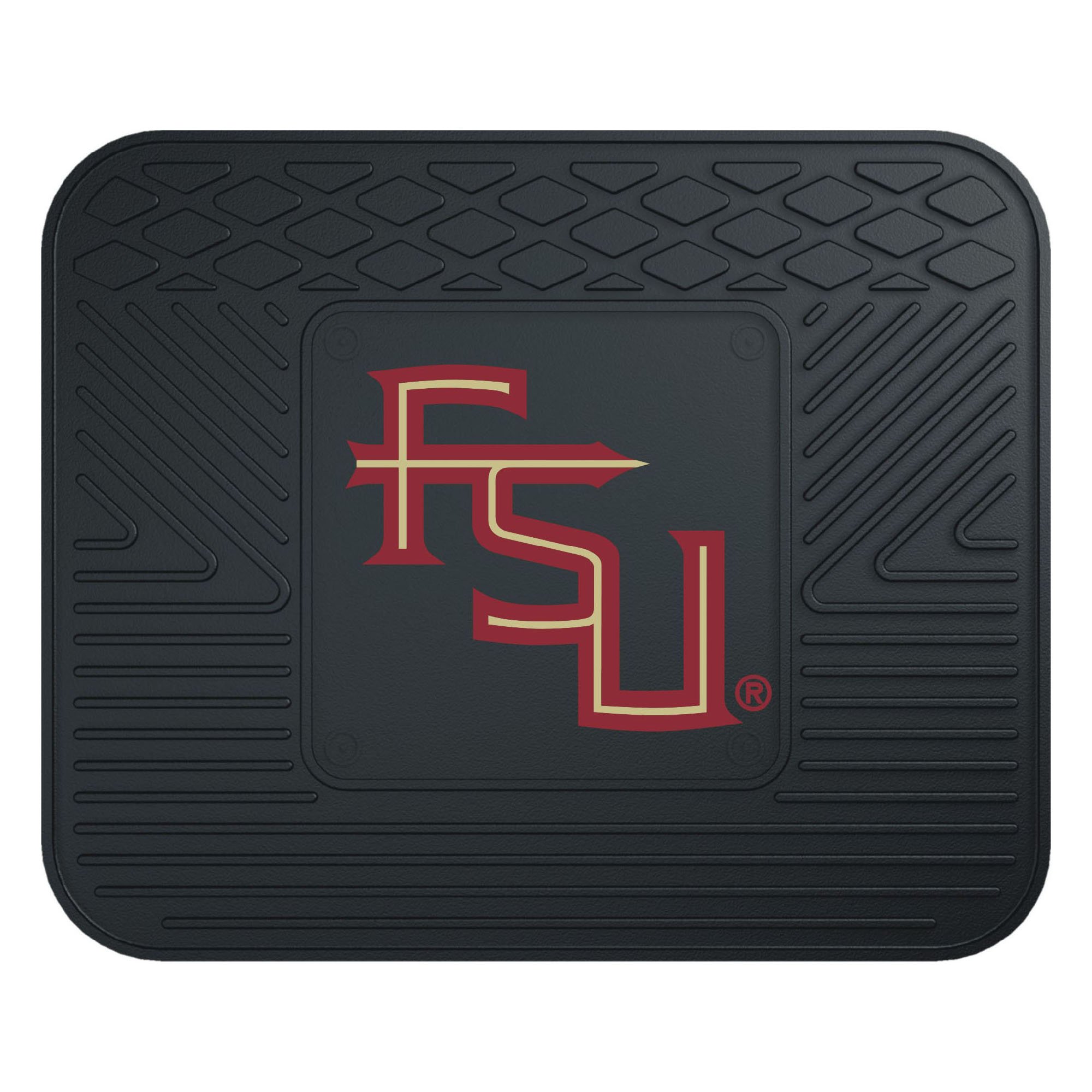 FANMATS NCAA Florida State University Seminoles Vinyl Utility Mat, Black, 14"x17"