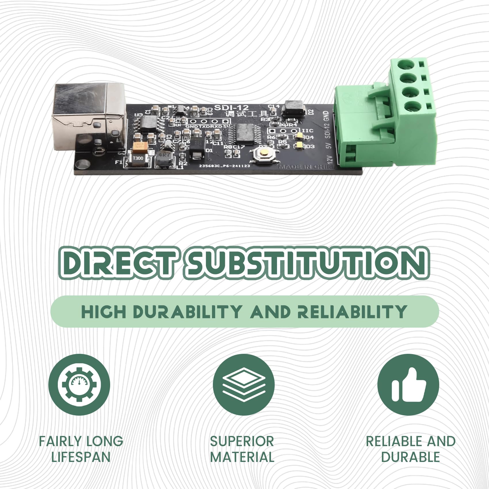 USB auf SDI-12 Board für Prototyping und Demonstrationen