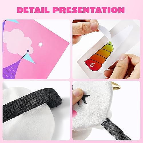 Miniatura 3 de JOYIN Pin The Unicorn Horn - Juego de 24 piezas de 21 x 28 pulgadas con temática de unicornio, suministros de fiesta, decoraciones de fiesta de