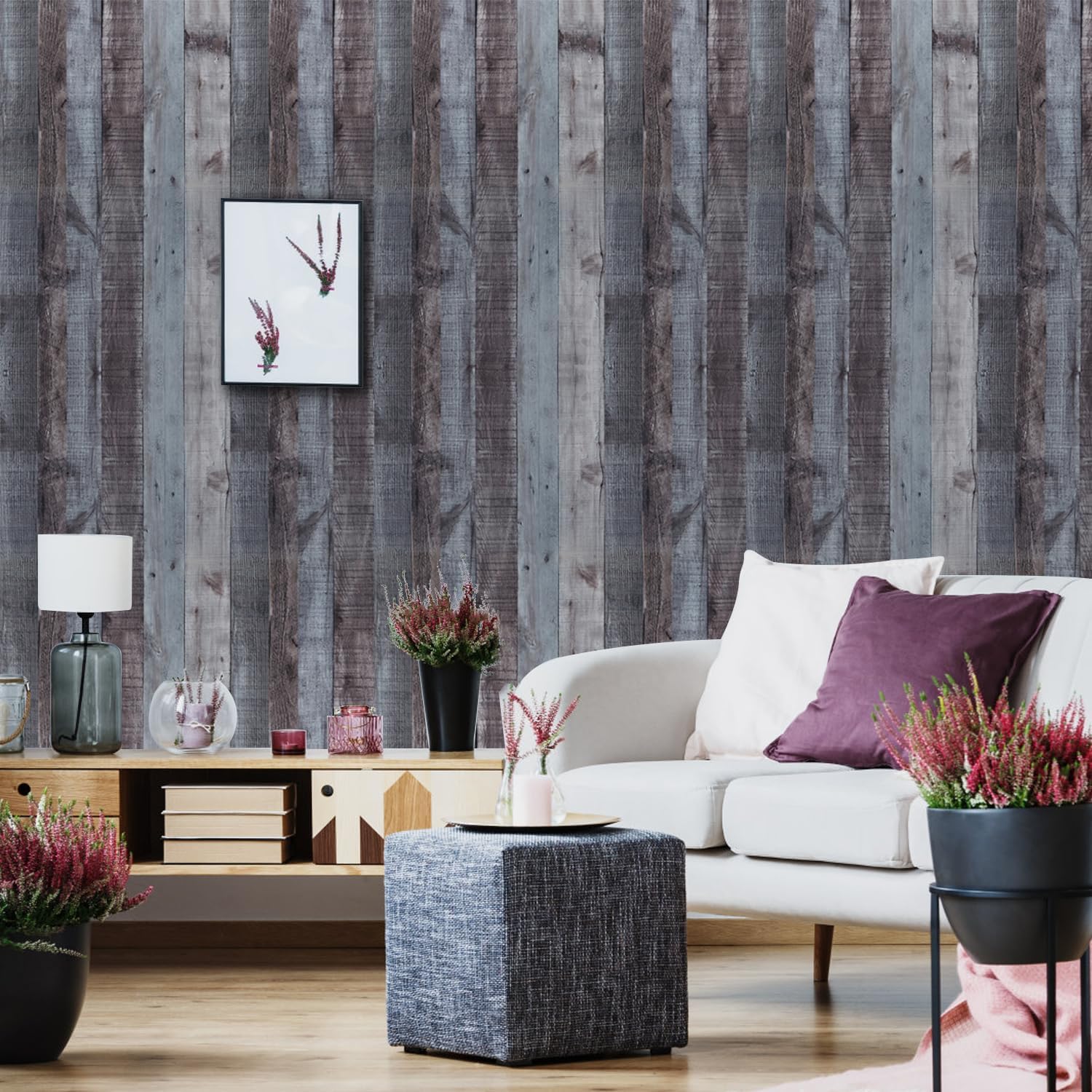 Contact Paper Wood Peel and Stick Wallpaper Wood Grain Wallpaper Self Adhesive Removable Wallpaper Faux Wood Wallpaper Rustic Reclaimed Wood Wallpaper 17.71" x 236"